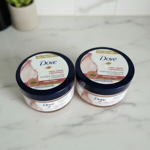 Dove Mineral Hair Mask Smoothes + Pink Clay (2 Jars) (New)